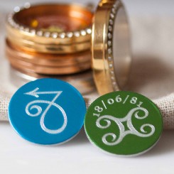 Star Sign Plate - To fit 3cm lockets